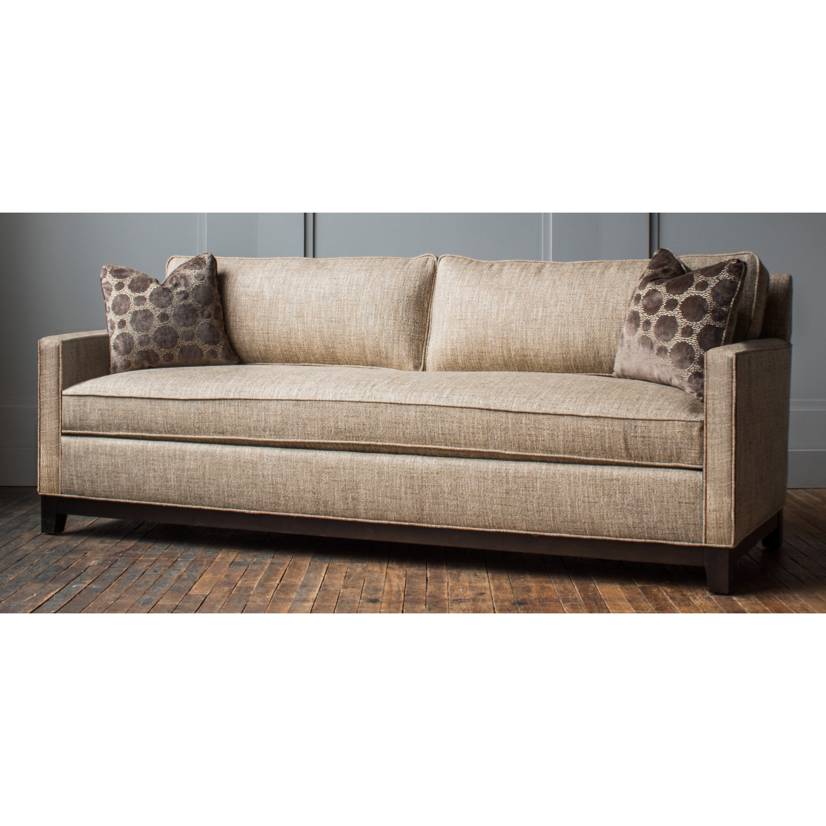 Hallagan Furniture Brighton 84BSTA LD2 1 22 Customizable Bench Seat Sofa with Track Arms Wayside Furniture Mattress Sofas
